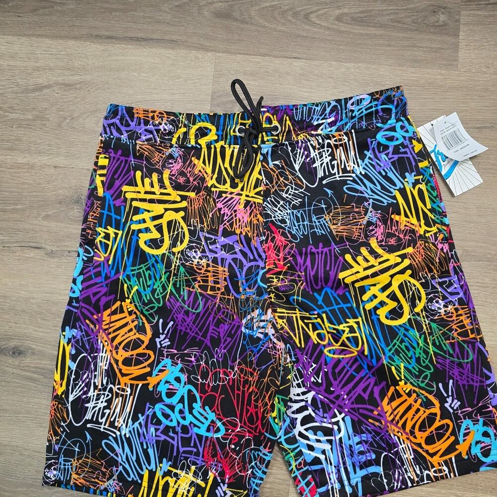 Fresh Prints Bel-Air by Drill clothing graphic short sz Medium NWT